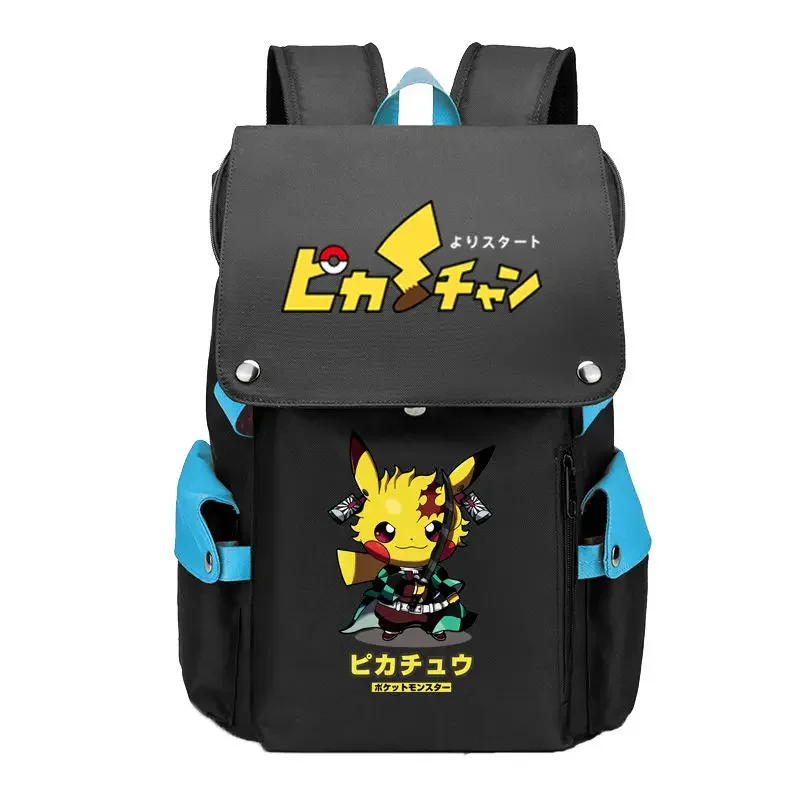 

Pokémon Pikachu School Bag Anime Naruto Cos Backpack High School Student Backpack Computer Bag