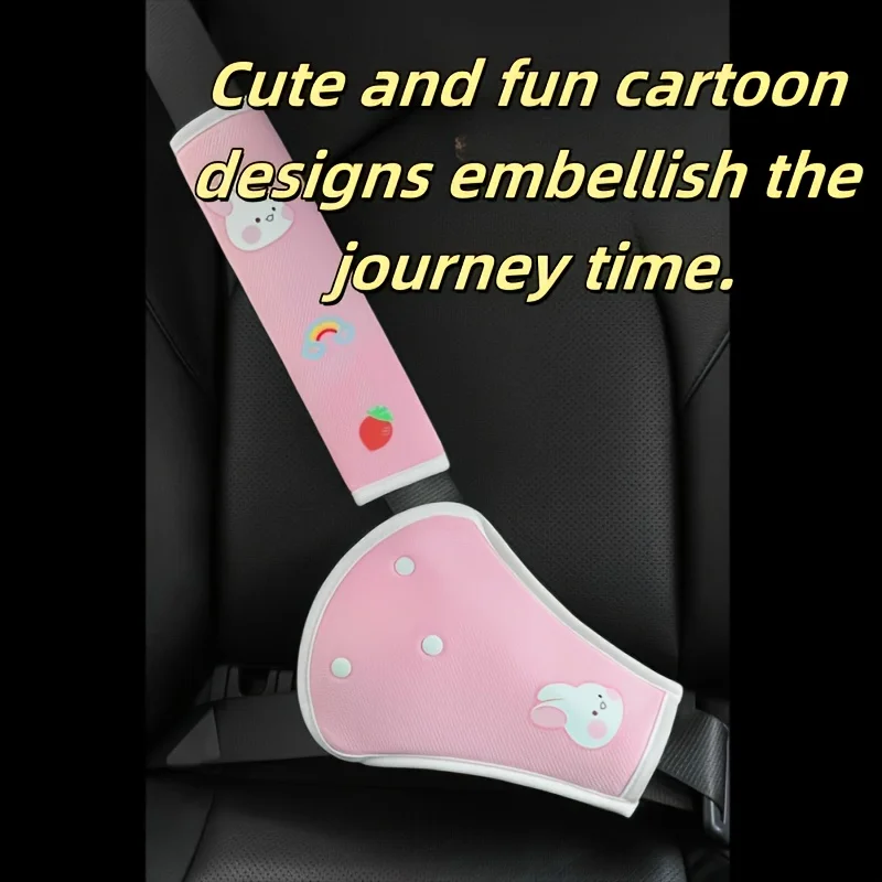 Protezione per Cintura di Sicurezza Auto, Copri Spalla e Pancia, Accessori Interni Auto, Morbido e Facile da Rimuovere, Comodo Ausilio per Viaggi all'Aperto - immagine 4