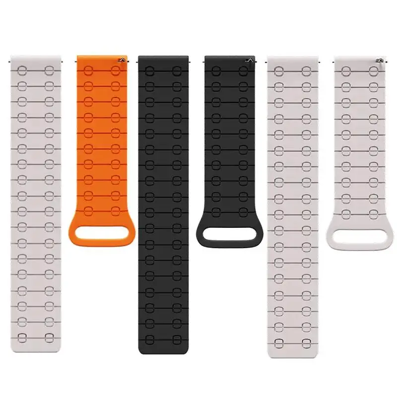 Magnetic Silicone Strap – 22mm Adjustable Wristband Bracelet