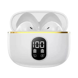 Deluxe Wireless Earbuds - Immersive Sound with Superior Comfort & Extended Battery Life (WHITE)