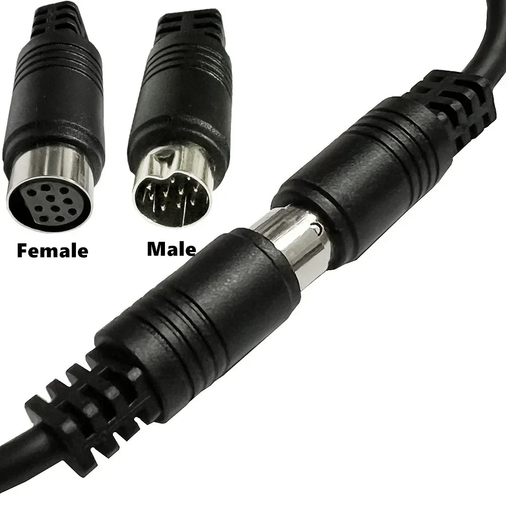 High-Quality Mini DIN 10-Pin Audio Cable for TVs, Monitors, and Projectors