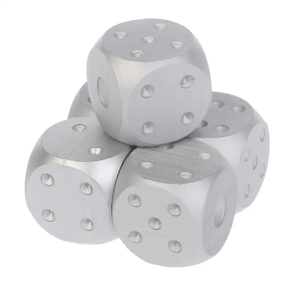 1/2/4PCS Wine Durable Versatile Metal Dice Set Innovative Portable Aluminum Alloy Accessories Whisky Dice Stones Stylish