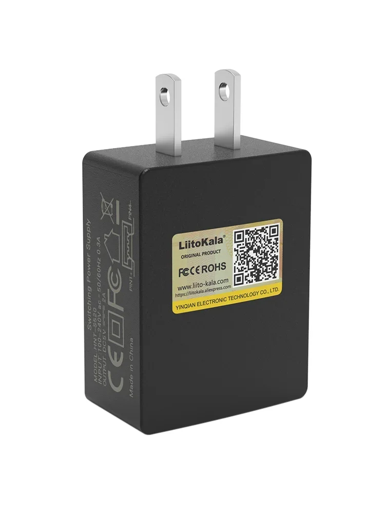 LiitoKala USB 휴대용 플러그, LII-S2 S4, CH, C2, Lii100, Lii202, Lii402 충전기, 범용 EU, US, UK 플러그, 5V 2A