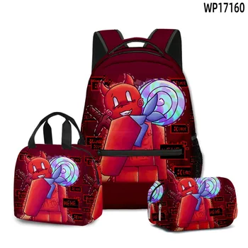 Nuovo stile Gioco Roblox Forsaken Gubby Studenti delle scuole primarie e secondarie Zaino Zaino Borsa per il pranzo Borsa per matite Borsa per la scuola 1