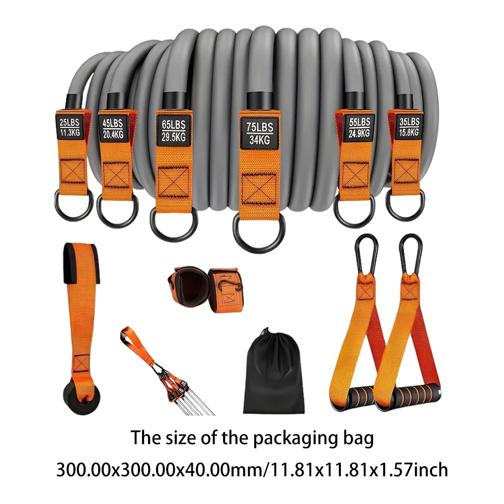 Heavy Duty Resistance Bands Set for Muscle Training and Fitness Workouts