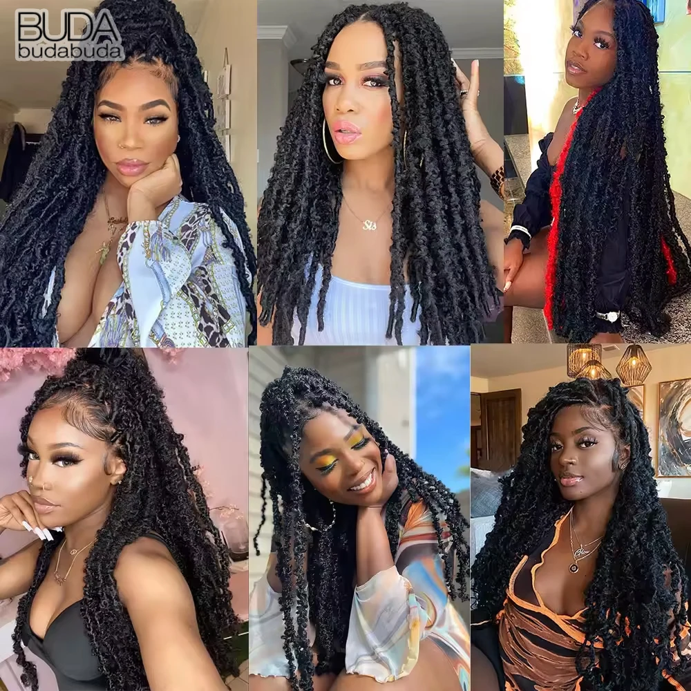 Butterfly Locs Crochet Hair Extensions Locks Braid Synthetic Hair 1