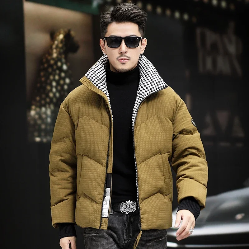 thumbnail image 1 of 2024 Nueva chaqueta de plumón para hombre Ropa de diseñador Chaqueta corta de invierno gruesa Li Ling con relleno de plumón de pato Ropa de lujo para hombre, 1 of 5