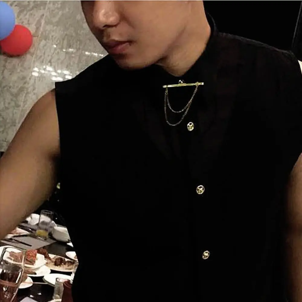 

Модная перекрестная подвеска с кисточками из сплава предотвращает контакты высококачественный зажим для воротника для женщин зажим для галстука аксессуары для мужчин зажим для воротника