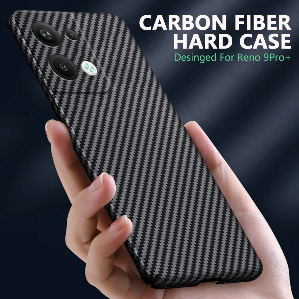 

Genuine Carbon fiber Phone Case for OPPO Reno9 Pro Reno 9 Pro+ Ultra-Thin and Lightweight Rugged Protective Hard Cover Case