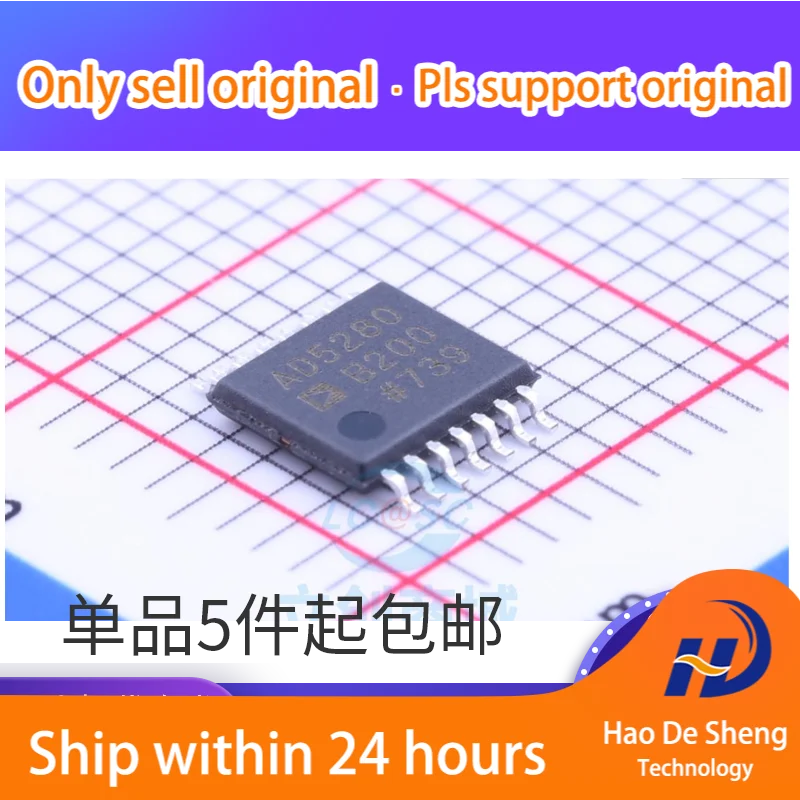 

10 шт./партия AD5280BRU200 AD5280BRUZ200 AD5280B200 TSSOP14 новая Оригинальная фотография