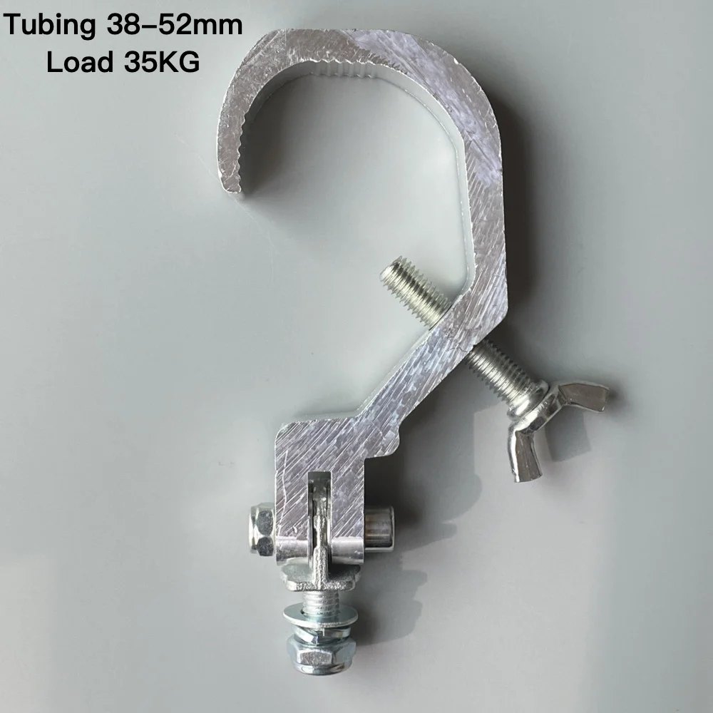 Aluminum Clamp Fold Clamps Truss Lighting Quick Folding Hooks C Shape 38-52mm Tube 35KG LED Par Light DJ Audio Stage Moving Head