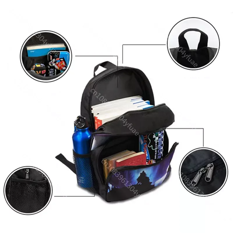 13 Inch Custom Your Image Logo Name Schoolbag Boys Girls Multi-pocket Travel Bag Kids kindergarten Backpacks Book Bag Gift