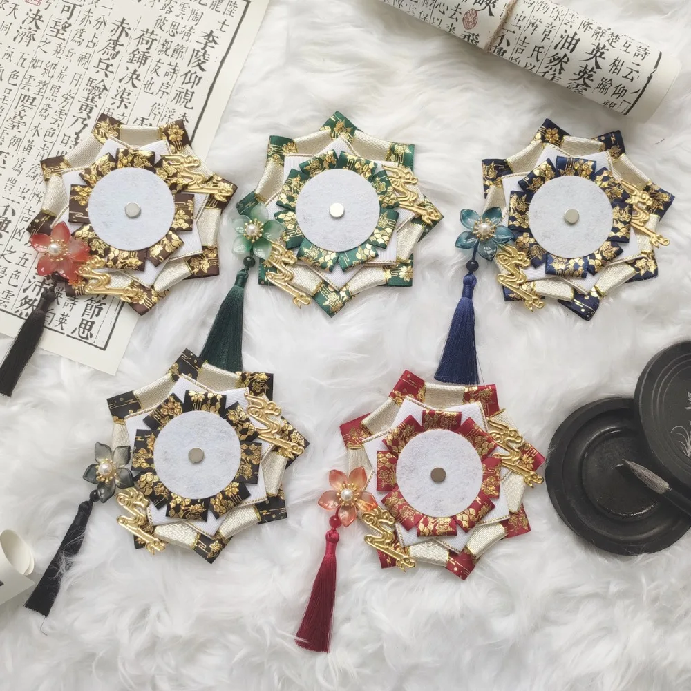 Anime Itabag Rosette Display Holder Badge Base Ribbon Pin Decoration Genshin Impact Light and Night Honkai Handmade Accessories