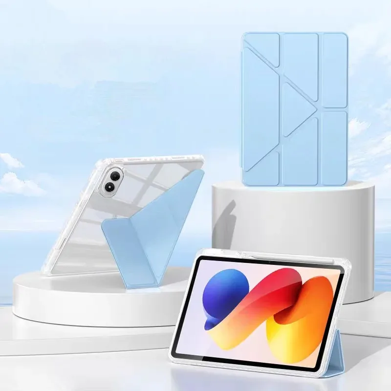 Magnetic Fold Stand Tablet Case with Pen Slot