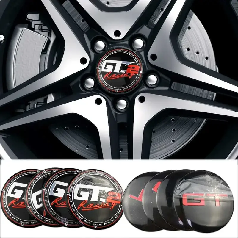 4 Pz 56Mm Gt Gt.2 Logo Car Wheel Center Hub Caps Adesivi Emblema Per Ford Kia Peugeot Opel Nissan Hyundai Ford Lexus Toyota
