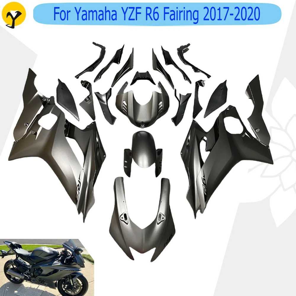 

Комплекты для замены цвета мотоциклетного корпуса для Yamaha YZF R6 2017 2018 2019 2020 Обтекатели аксессуары Полный комплект модификаций корпуса