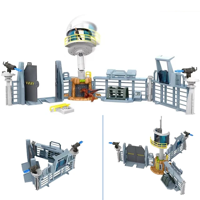 Jurassic World Mattel GYH43 Giganotosaurus Outpost of Ruling Base Hunting Tower Fence Model Giganotosaurus Model Free Shipping 4