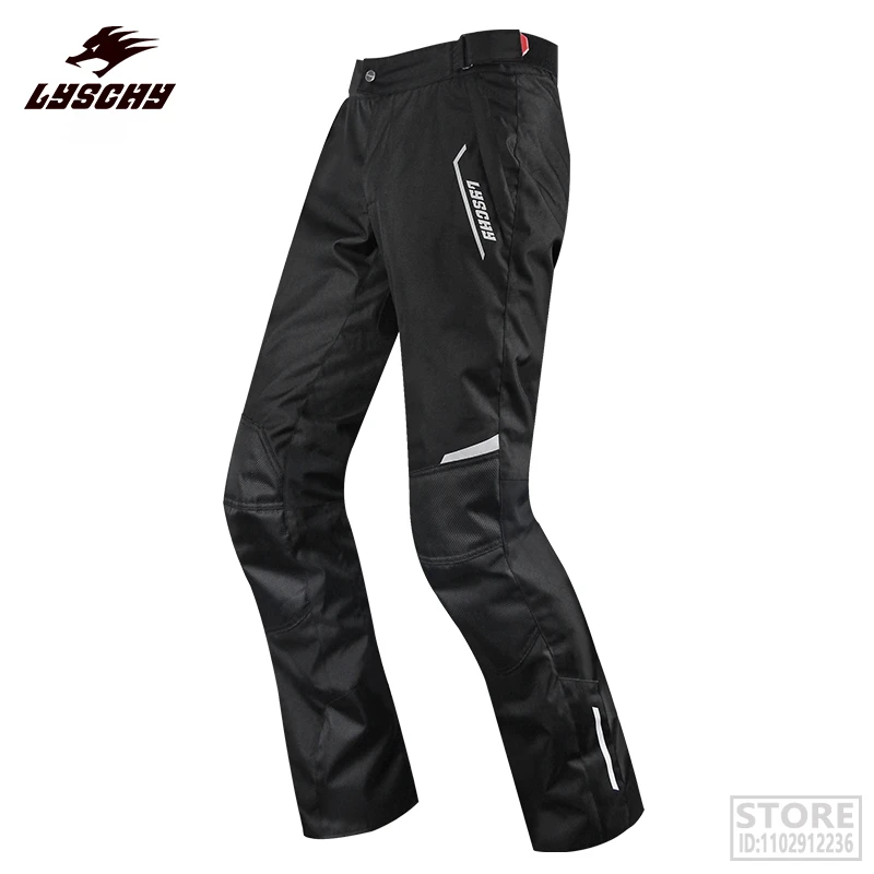 

LYSCHY Motorcycle Pants Men Windproof Off-road Motocross Racing Motorbike Riding Trousers With CE Protective Knee Pads