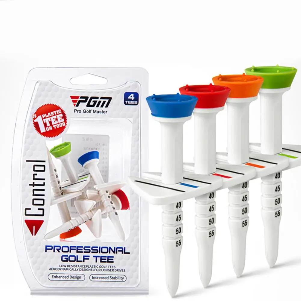 

77mm PGM Golf Tees Durable Plastic Golf Tees Designed To Enhance Golf Shot Distance & Precision 4 Pcs/box