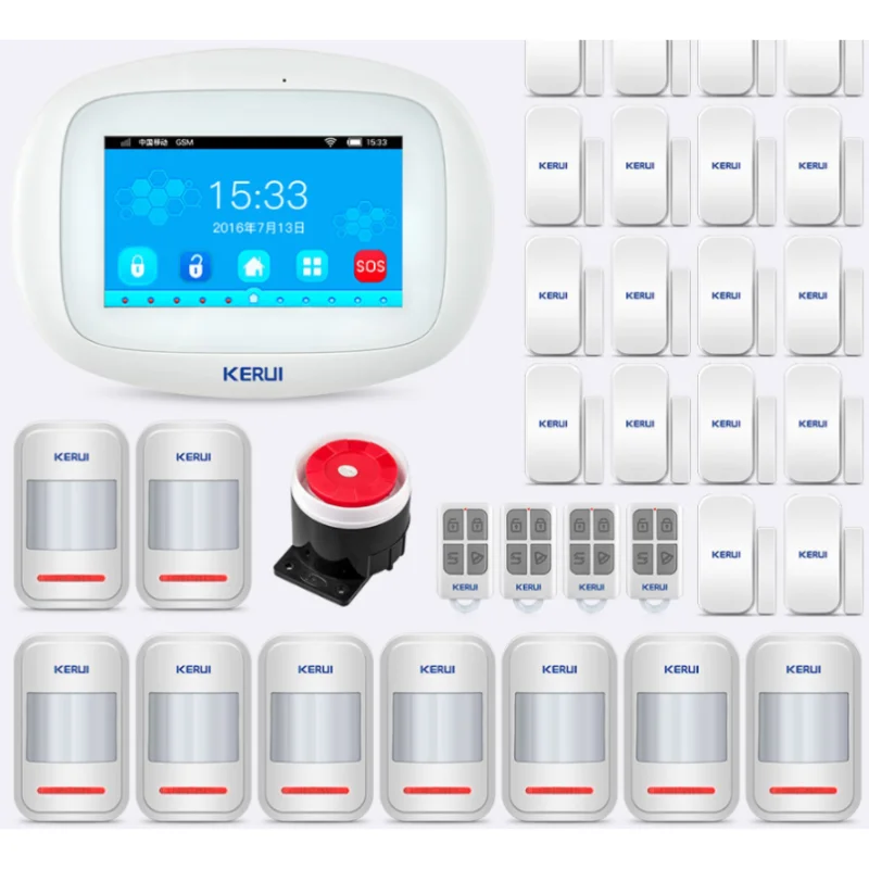 

KERUI K52 Smart Alarm System Supports Smoke Detector Door Sensor Motion Sensor