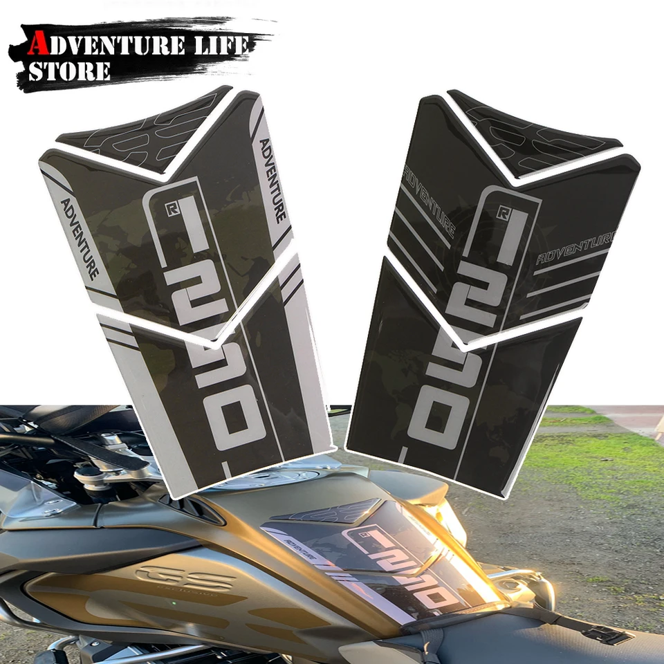 Resin Bike Adesivi Moto Compatibile con Bmw R 1250 GS - GS Adventure 40th Edition 2021-2022. Protezione Cardano Forcellone da Urti e Graffi. Adesivi Resinati con Effetto 3D