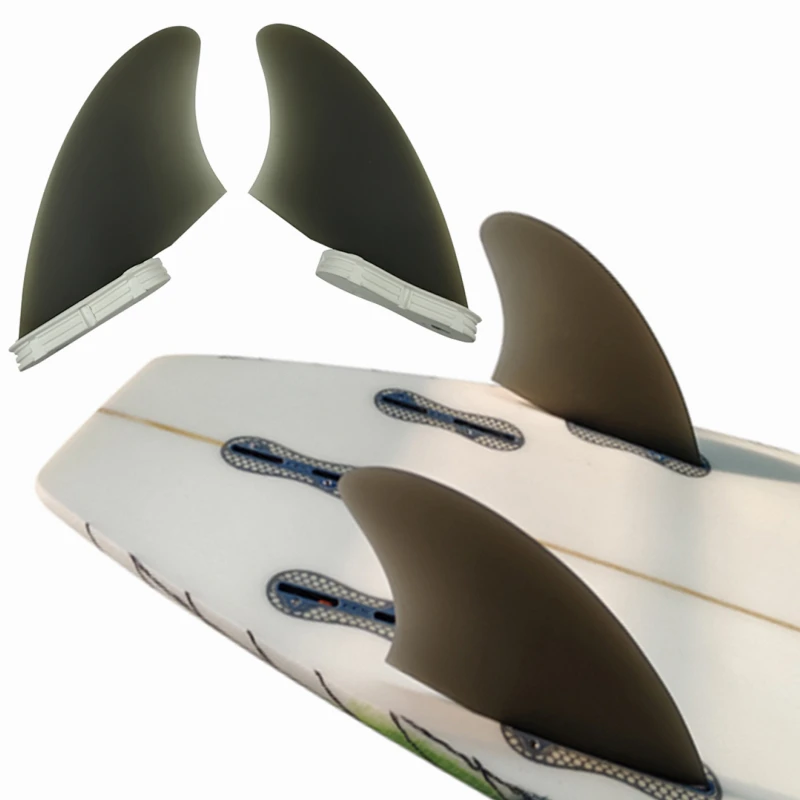 UPSURF FCS2 Keel Fins High Performance Fiberglass Core Surfboard Twin Fins Set Dual Tabs 2 Surf Twin Fins For Fishboard Side Fin