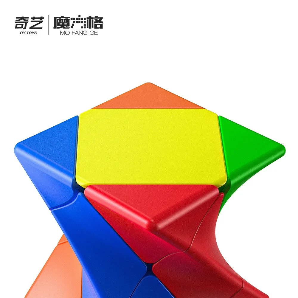 [Picube] QiYi Twisty Skewb Magic Cube 3x3 Torsional Professional Speed Puzzle Twisted Brain Teaser Educational Toys for Kids 3