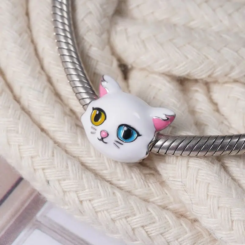Fine 925 Silver Fit Original Bracelet Europe Cute Cartoon Doll Series Dangle Charm Beads Necklace Pendant Diy Women Jewelry Gift 3