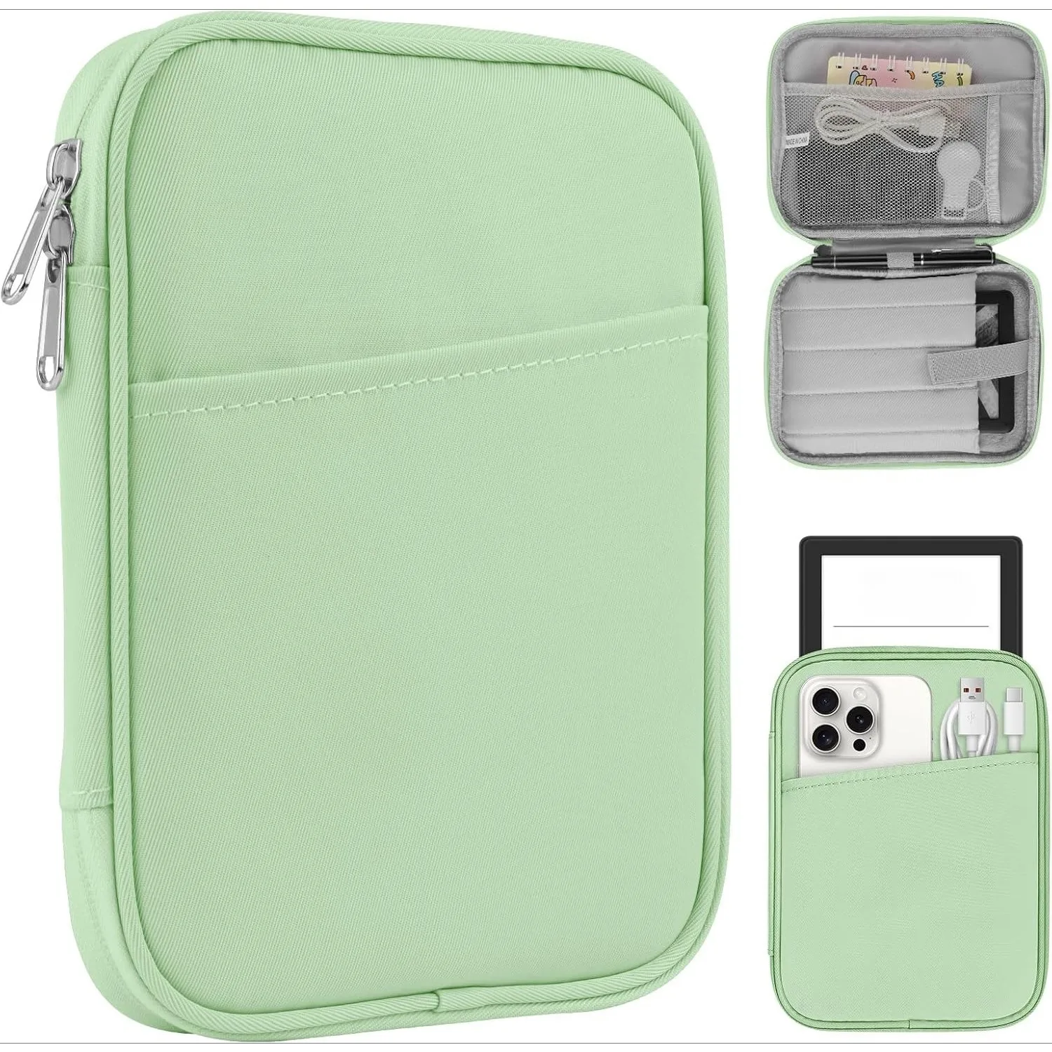 Shockproof Soft Tablet Sleeve with Dual-Way Zippers