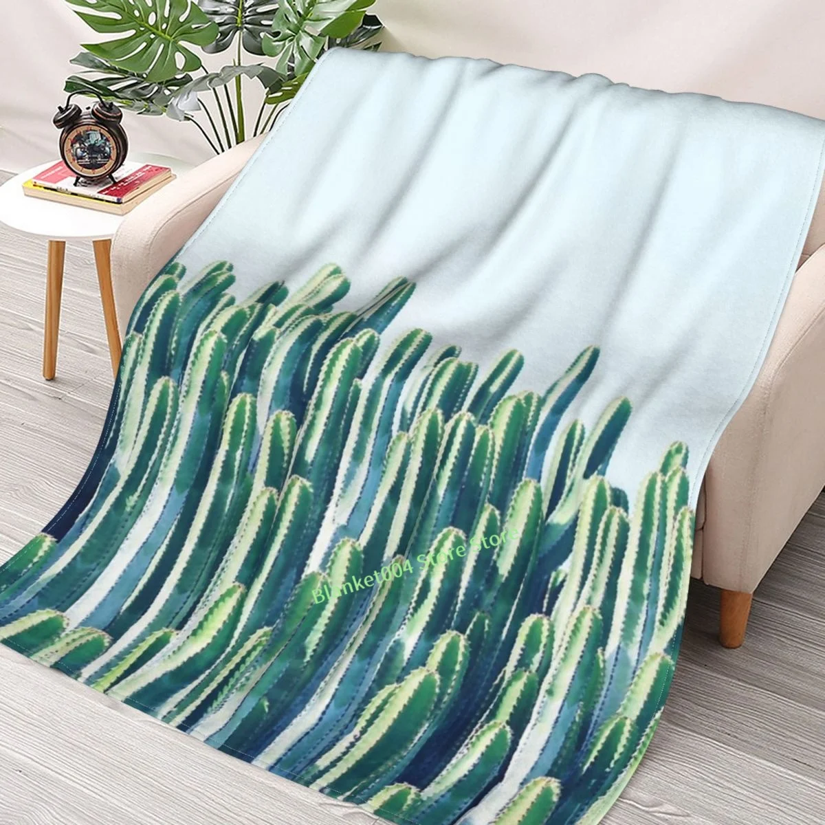 

Cactus V2 #redbubble #home #lifestyle #buyart #decor Throw Blanket 3D printed sofa bedroom decorative blanket children adult