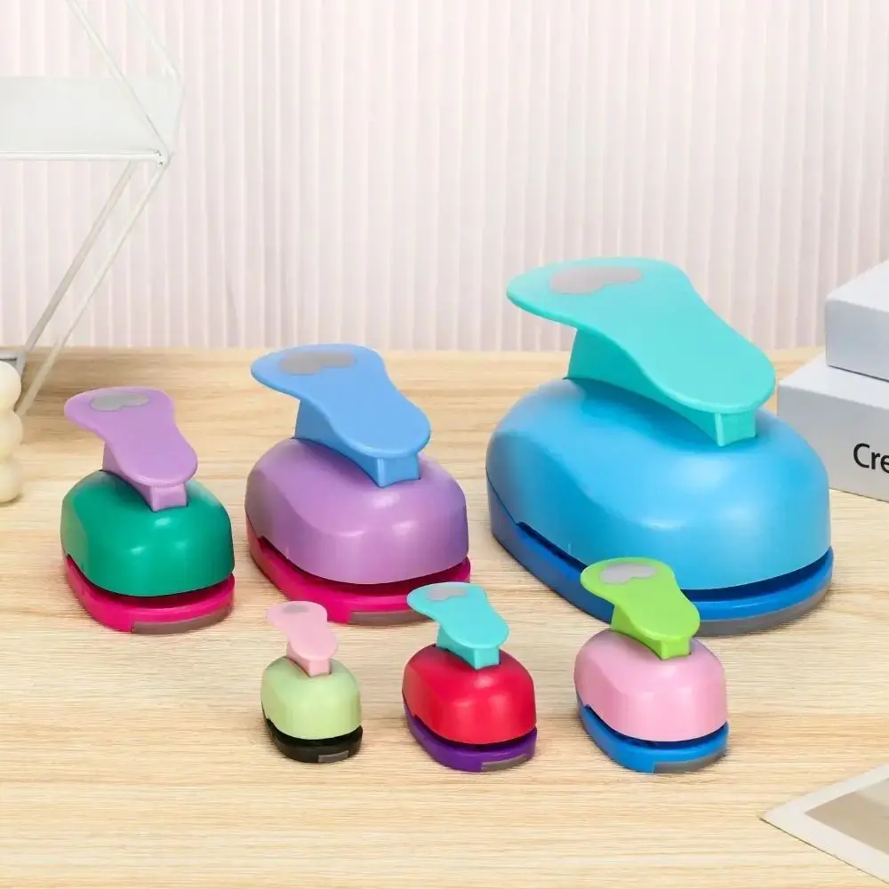 Safe 8-50mm Hole Puncher DIY Scrapbook Cards Making Embossing Device Heart/Star Shaped Hole Handmade Paper Cutting Machine Gift paper punch,hole punching tools,paper craft punch,greeting card tool,embossing maker