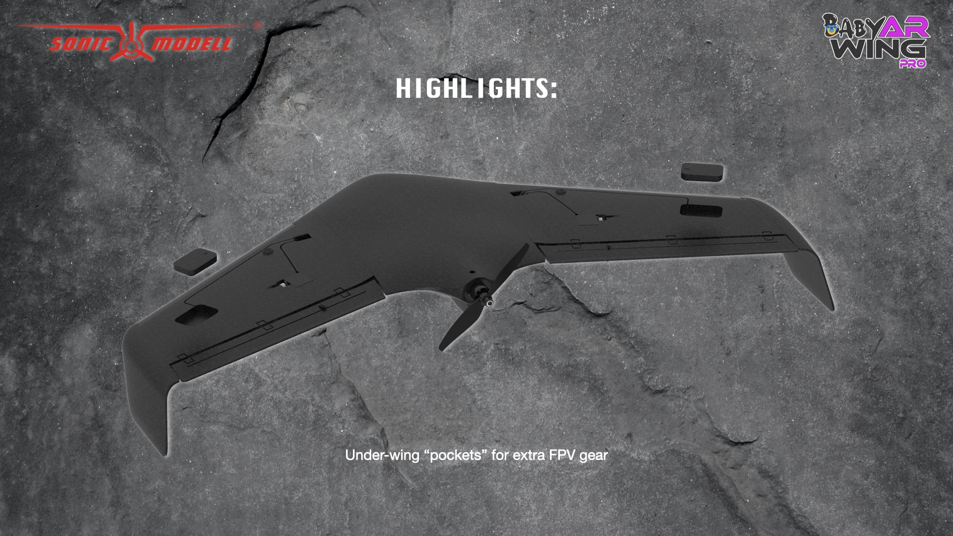 Sonicmodell Baby AR Wing Pro 682mm Wingspan EPP FPV Flying Wing RC Airplane KIT/PNP