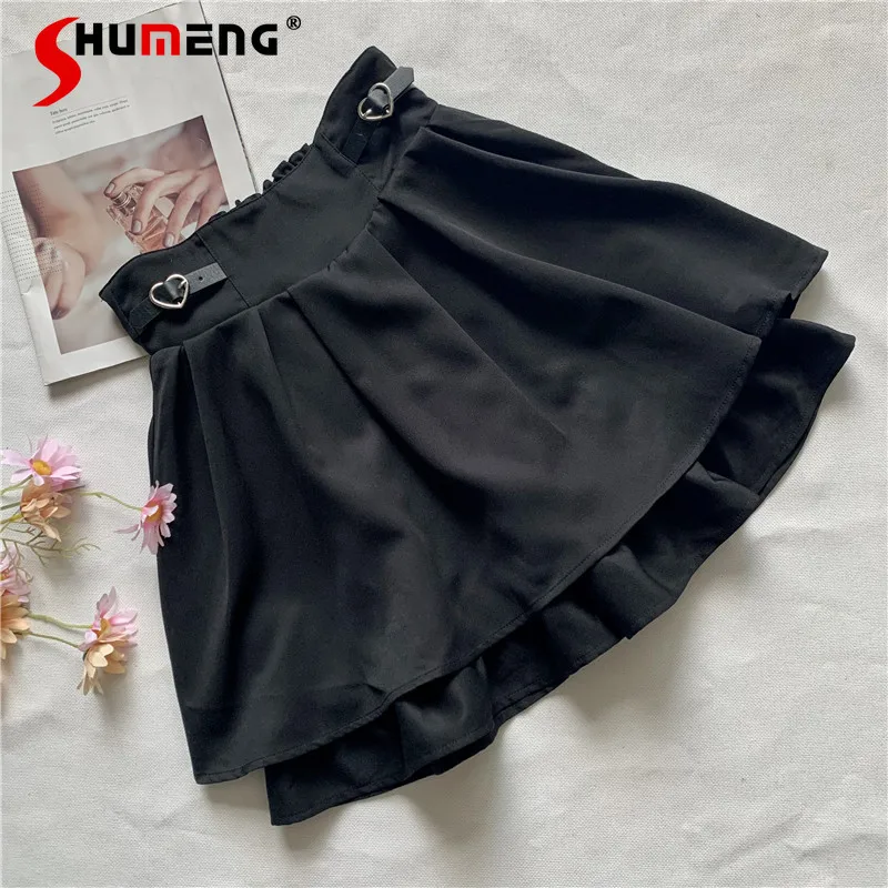 

Japanese Style Rojita New Sweet Mine Series Mass Production Pure Color All-Matching A-line Skirts Anti-Emptied Pantskirt Clothes
