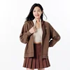 Semir Jacket Women Loose-Fit Plum Blossom Jacket Inserted Shoulder Sleeves Embroidery 2024 New Autumn Casual Hooded Jacket 6
