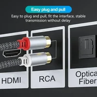 RCA Cable 2 Rca To 2 Rca Stereo Cables Male To Male Aux Cable Jack