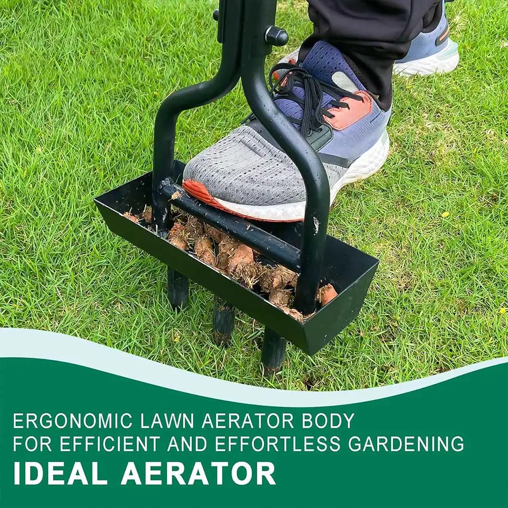Manual Lawn Aerator Lawn Aerator Coring Tool T-shaped Handle Corer Plug Aerator Grass Aeration Gardening Tool for Lawn Yard Care