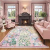 Fashion Living Room Carpet Retro Floral Luxury Bedroom Plush Rug Machine Washable Non-slip Sofa Coffee Table Mat Ковер Tapete 러그 1