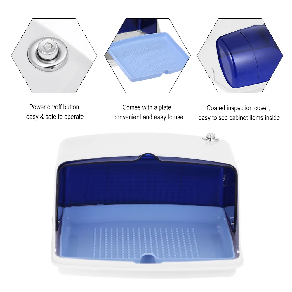 5W UV Sterilizer Cabinet Multifunctional Disinfection Clean Tools Professional Nail Art Equipment Tray Temperature Sterilizer