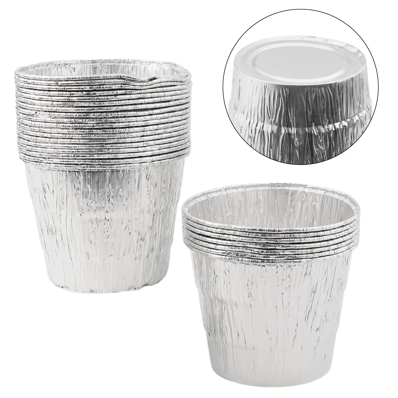 25pcs Disposable Grease Bucket Liners Fit For Traeger Wood Fired Pellet BBQ Grill Accessories Aluminum Pellet Smokers Replacement