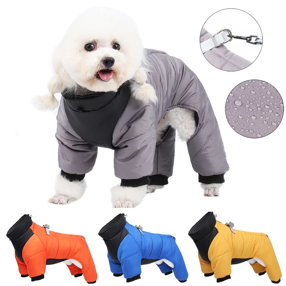 Chaqueta de plumón para perro, ropa cálida de invierno para perros pequeños, abrigo para cachorros, chaleco impermeable para mascotas, de Bulldog Francés, Mono para Chihuahua|Abrigos y chaquetas para perro| - AliExpress