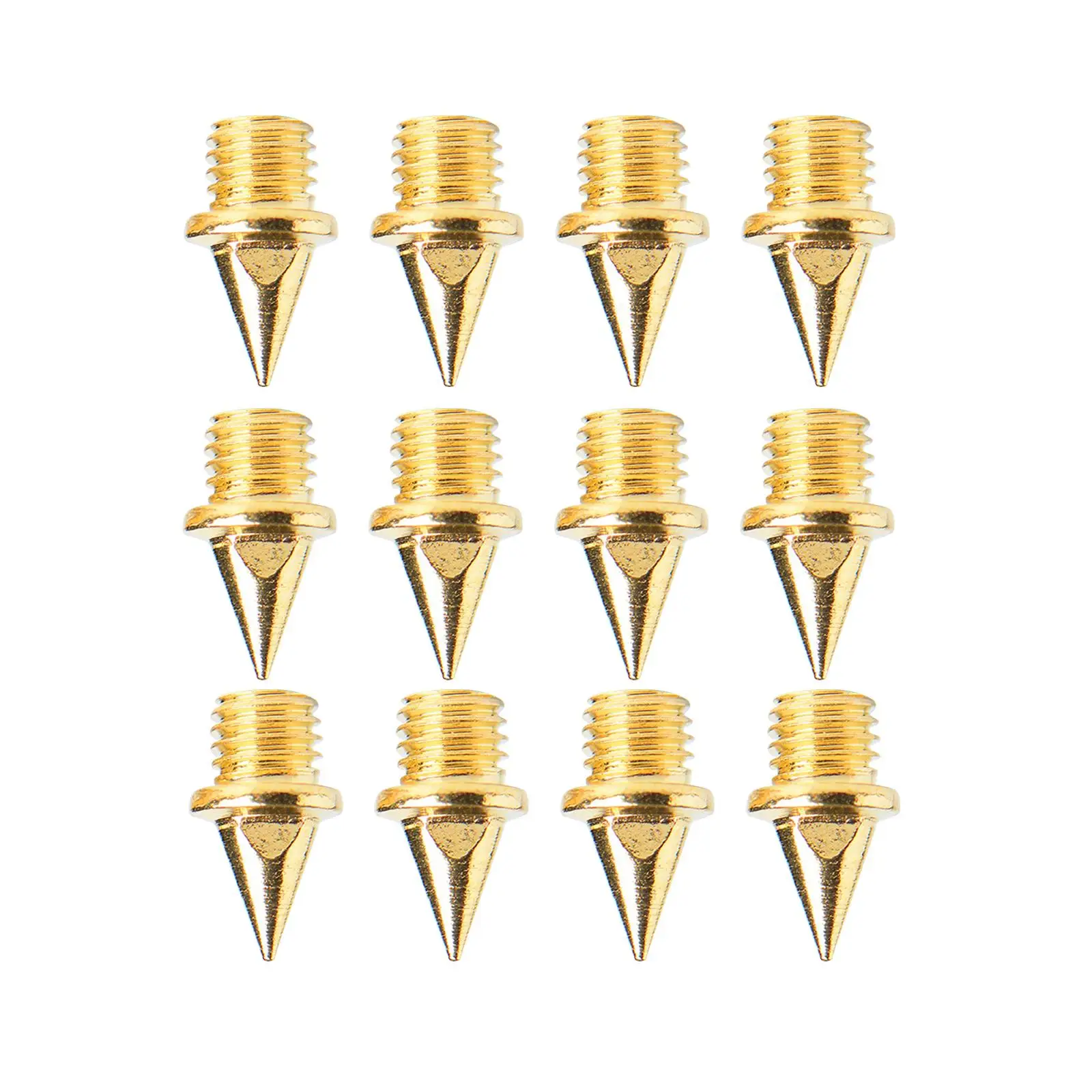 12Pcs Replacement Spikes for Track Shoes Sturdy Track and Field Running Spikes for Outdoor Training Sprint Short Running Exams