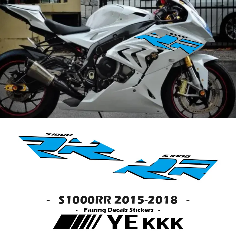 S1000 RR Sticker Decal Custom Color For BMW S1000RR 2015-2018 Fairing Case Sticker Decal Customization for bmw hp4 s1000rr s1000 rr s1000rr 2009 2010 2011 2018 belly pan fairing stickers under side panel trim sticker