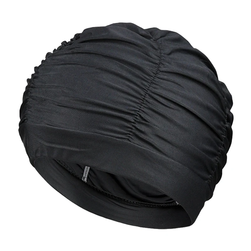 

1pc Swimming Cap Elastic Design Bathing Cap Long Hair Hat Water Sport Turban Hats Lightweight Nylon Swim Accessories