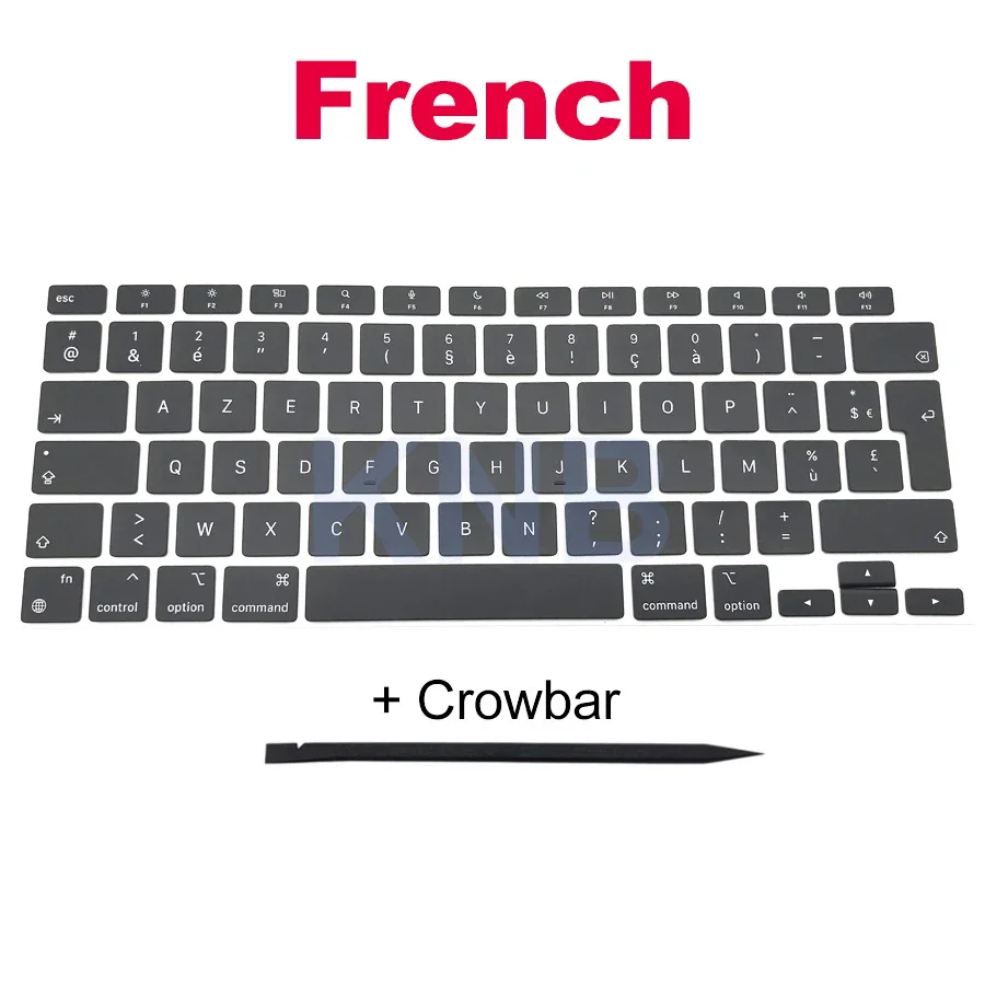 Laptop Keyboard Keycaps US UK Russian French Spain EU For Macbook Air 13" M1 A2337 EMC 3598