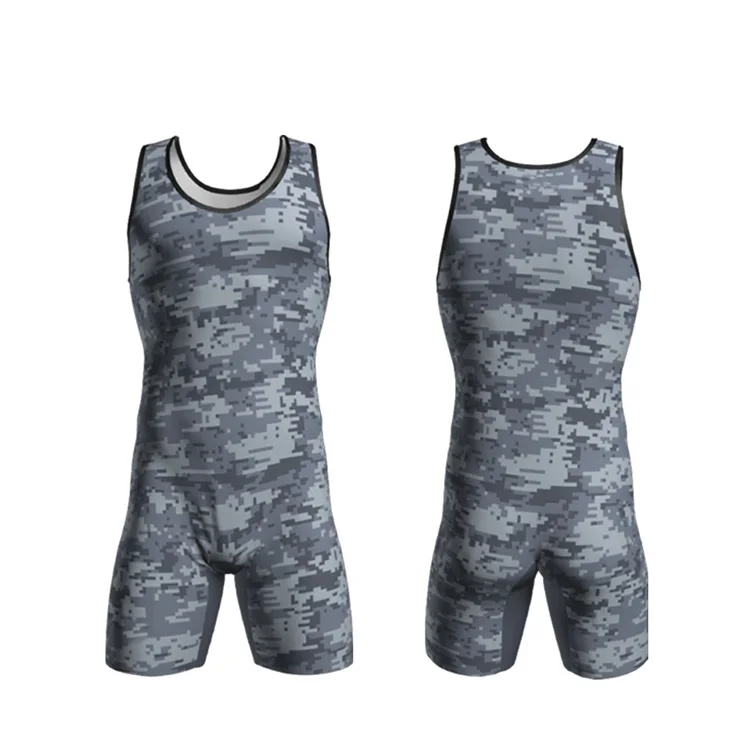 Youth-and-Adult-Wrestling-Singlets-Camouflage-Running-Wear-Suit-USA ...