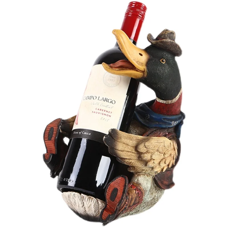 

Resin Antlers Wine Rack Bar Chateau Wine Cellar Decoration Head Wine Rack Decoration