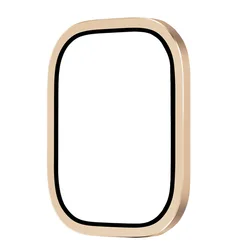 Premium 9H Tempered Glass Screen Protector with Titanium Frame for 49MM ultra (Gold)