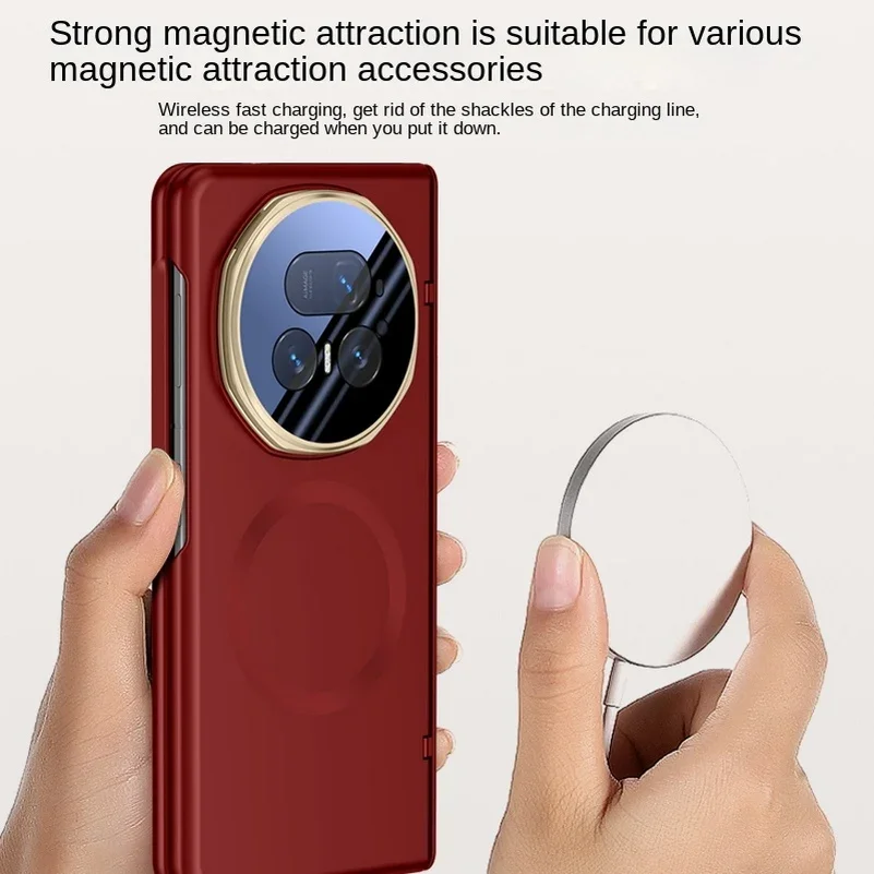 Luxury Wireless Charging Rugged Protective Case with HD Tempered Glass Screen Film and Lens Bracket