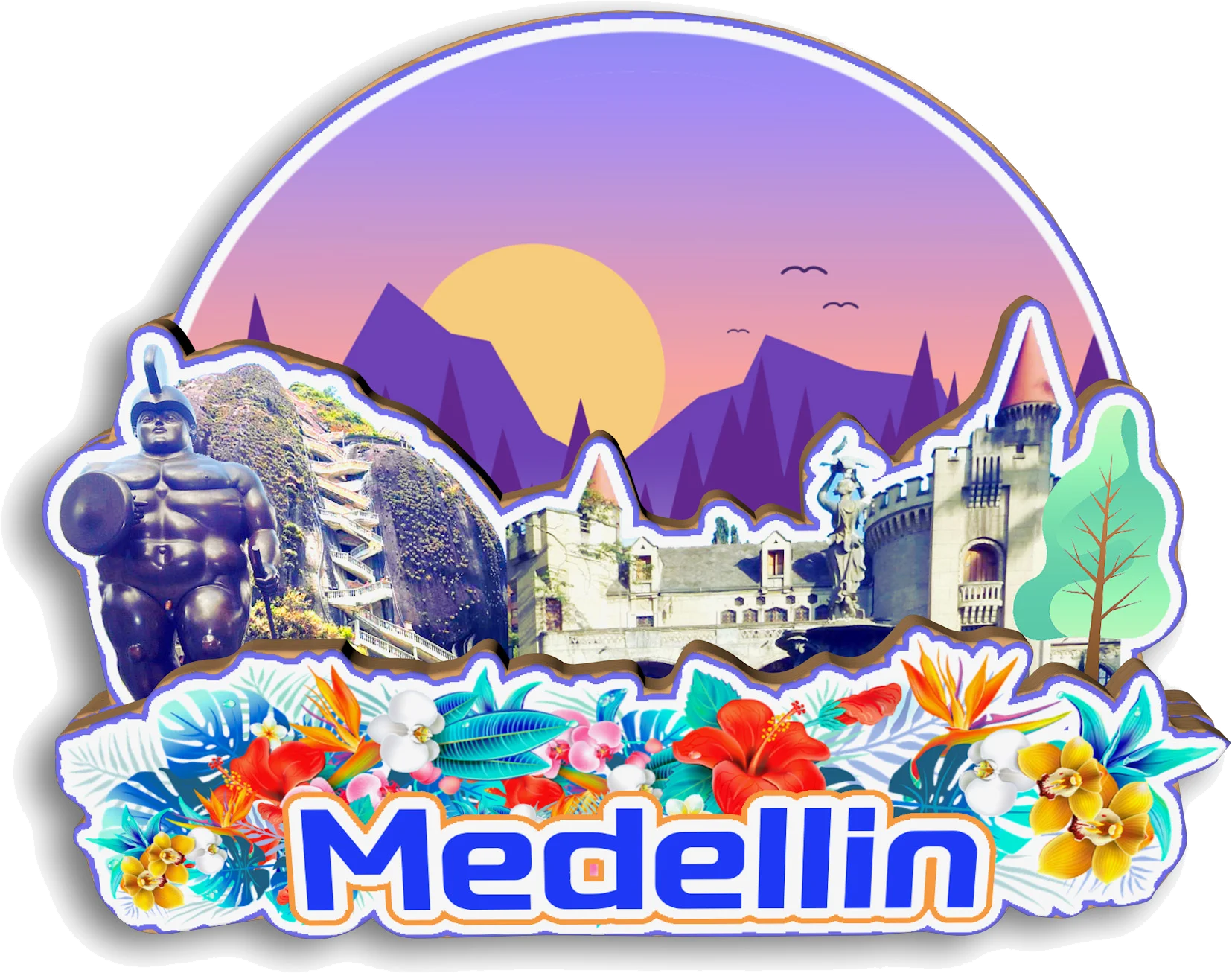Cartagena Colombia 3D Frigorifero turistica Souvenir Travel Sticker, Colombia Frigorifero Magnete, casa e Cucina Decorazione Collection dalla Cina