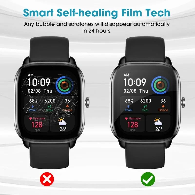 Amazfit Watch GTS 2 3 4 미니 GTR 42mm 47mm 화면 보호기 Amazfit BiP S Bip 3 BIP U POP Pro 용 1-5PCS TPU